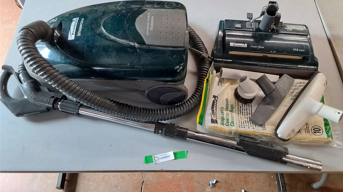 Kenmore Whispertone Vacuum Cleaner, Disposable Canister Vacuum Bags, As Is, Pickup Only