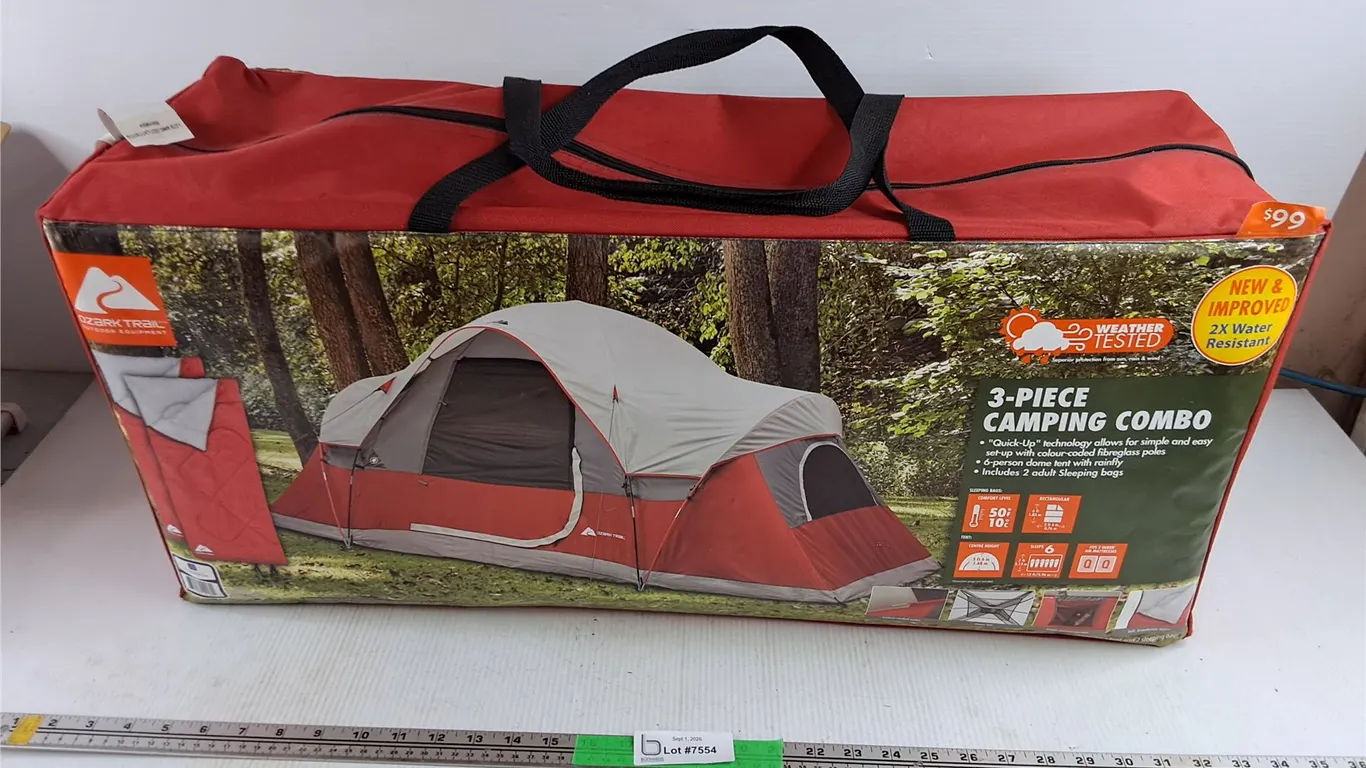 *Ozark Trail 3 Piece Camping Combo - As Is