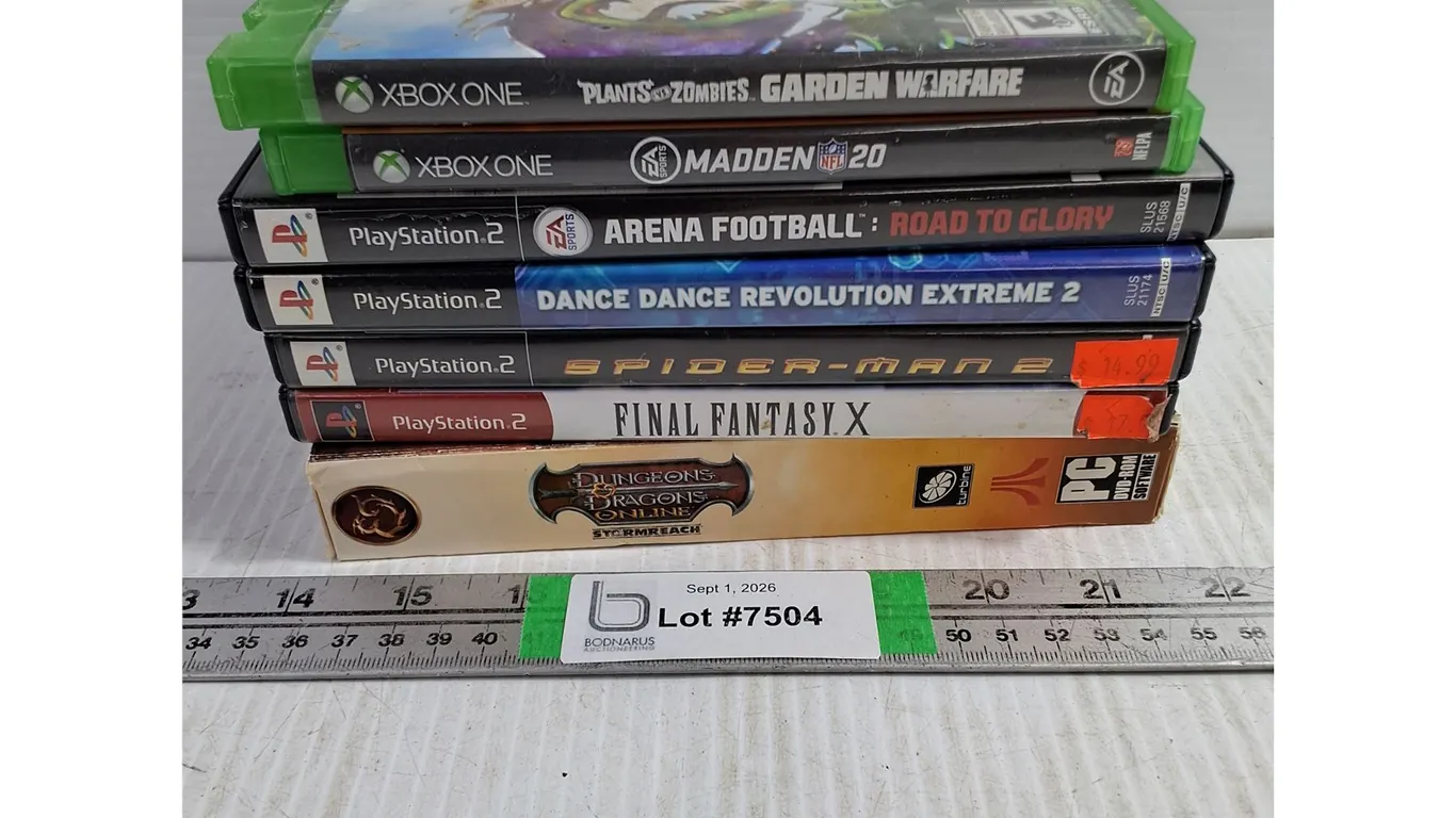 (7) Assorted Games-Playstation 2,X-BOX One, PC-DVD