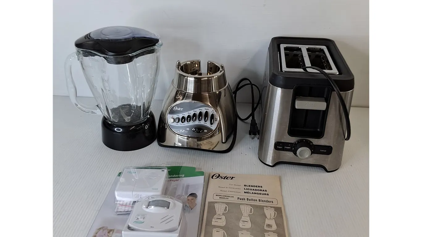 Oster Blender - Tested, Oster Toaster - Tested, Fall Prevention Pager System
