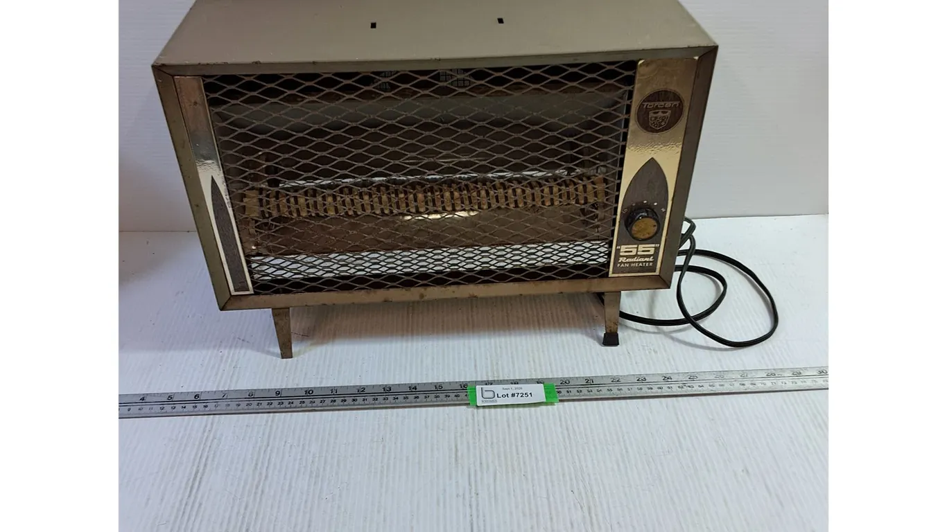 Torcan Fan Heater - Tested & Working - 18x7x12" - Cannot Ship