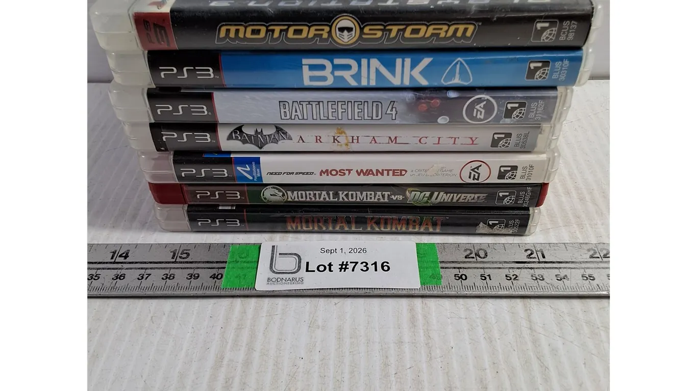 (7) Playstation 3 Games-Brink,Mortal Kombat,Most Wanted and others