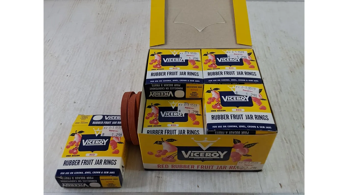 (12) Viceroy Rubber Fruit Jar Rings Packs