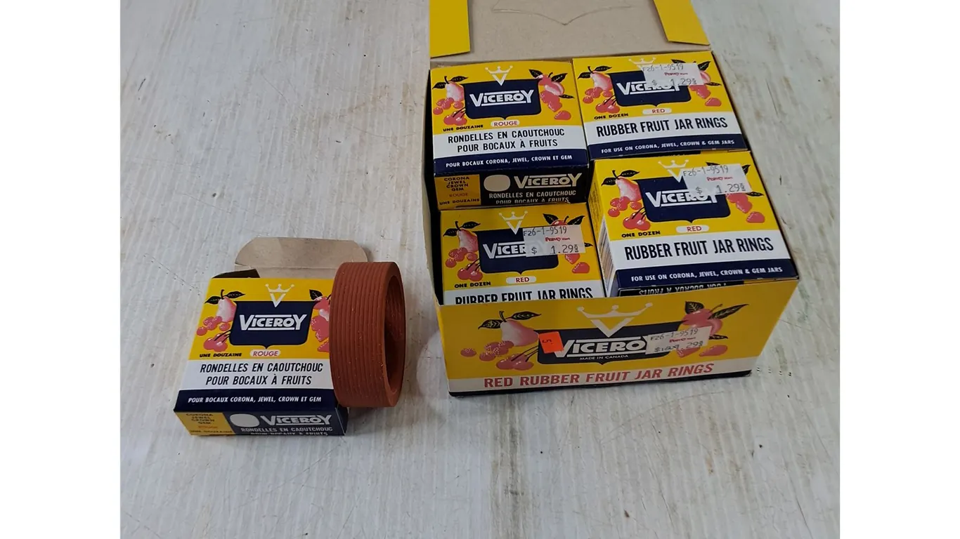 (12) Viceroy Rubber Fruit Jar Rings Packs