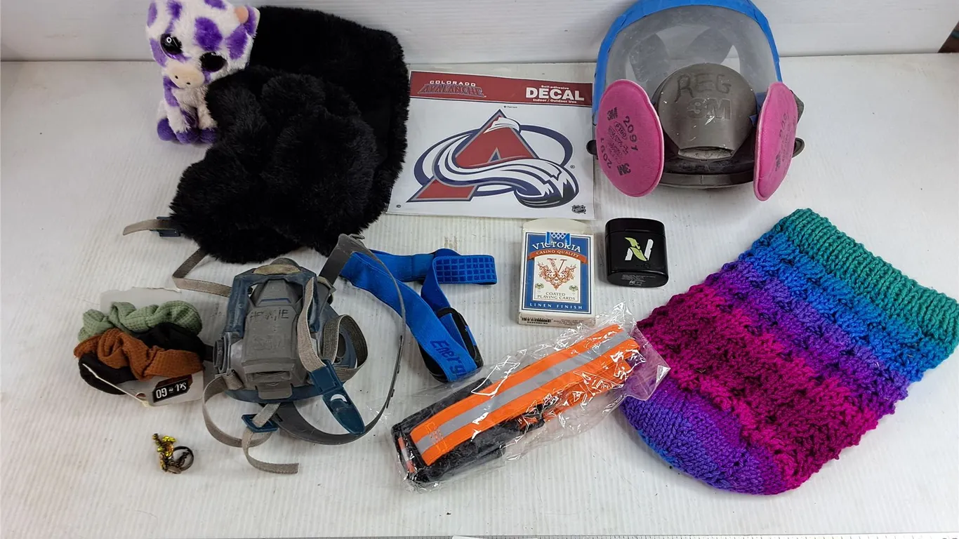 3M Respirators, Playing Cards, Plush Toy, Hair Bands, Forehead Lamp, Cordless Headphones, Misc
