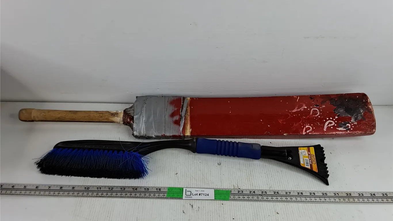 Cricket Bat & Snow/Ice Brush