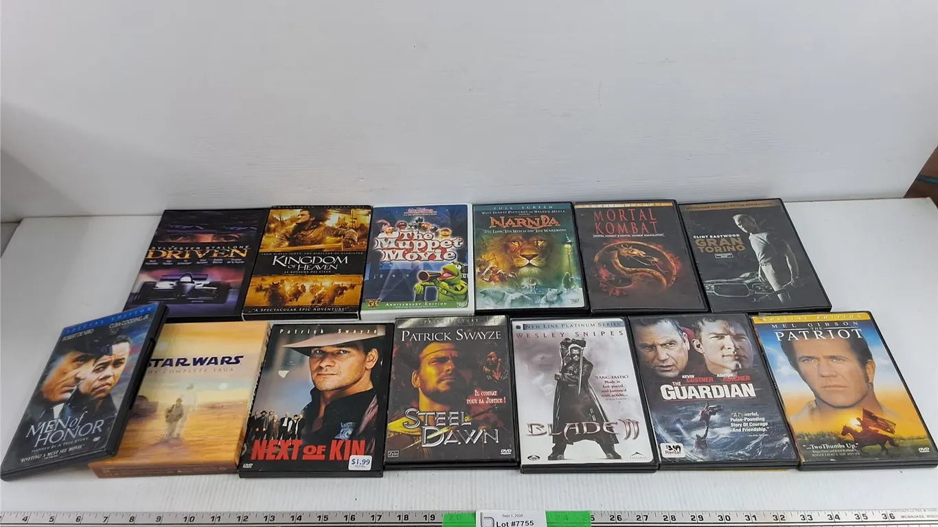 Assorted DVD Movies - Men of Honer, The Patriot, Gran Torino, Misc
