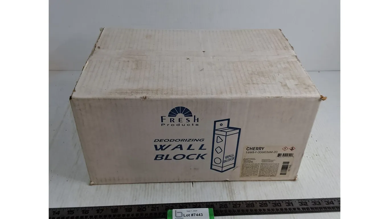 Fresh Products Case of 6 "6-Packs" of Cherry Deodorizing Wall Blocks - 36 Blocks Total