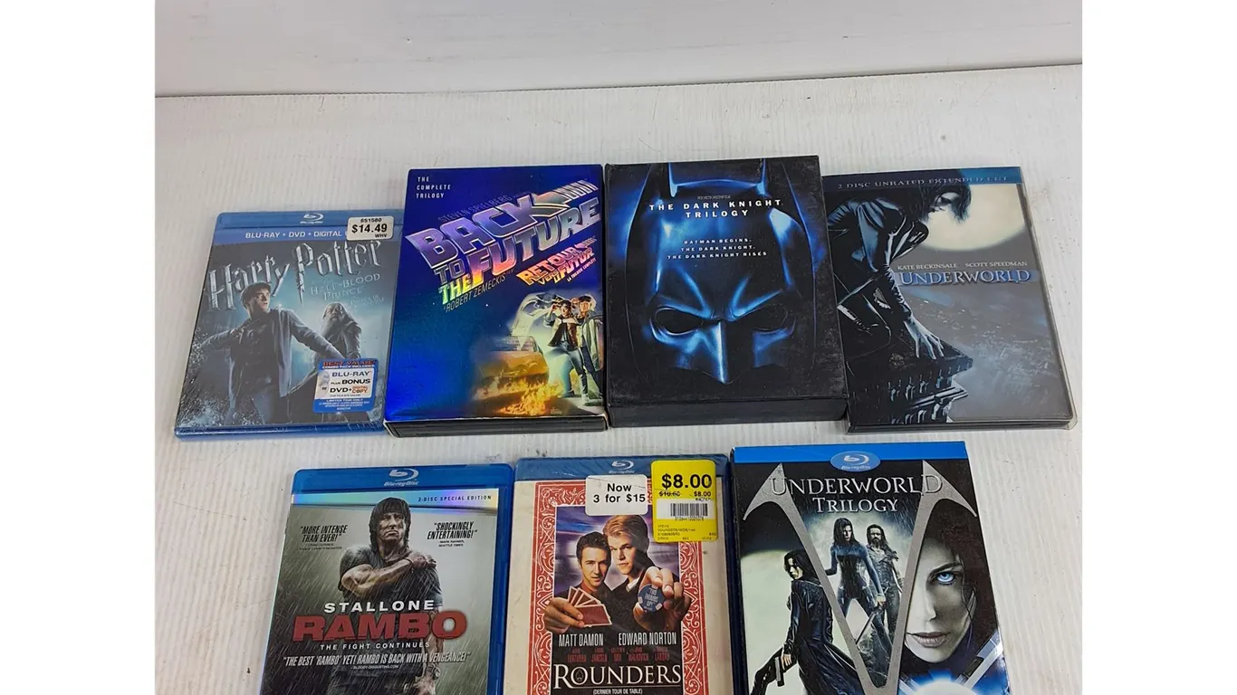 Assorted Movies - Harry Potter, Rambo, Underworld Trilogy, Misc