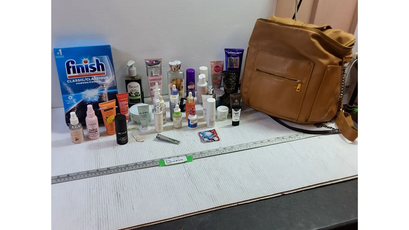 Fawn Women's Bag, Dishwasher Detergent, Assorted Hair, Skin, Nail Products, Pickup Only