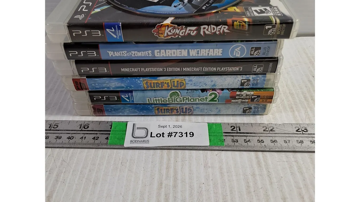 (6) Playstation 3 Games-Surf's Up,Kung Fu Rider,Bataman and others