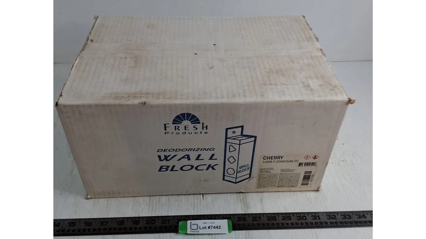 Fresh Products Case of 6 "6-Packs" of Cherry Deodorizing Wall Blocks - 36 Blocks Total