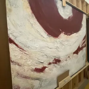 LARGE ORIGINAL ABSTRACT PAINTING ON BOARD - APPROX. 96" X 72"