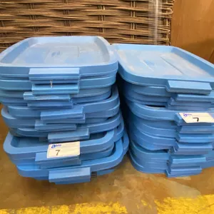 APPROX. 35 RUBBERMAID STORAGE BIN LIDS **LIDS ONLY**