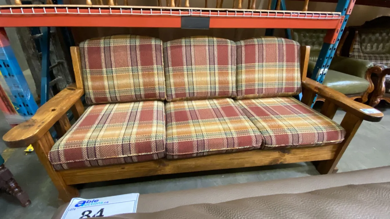 SOLID PINE FRAMED 3 SEATER SOFA