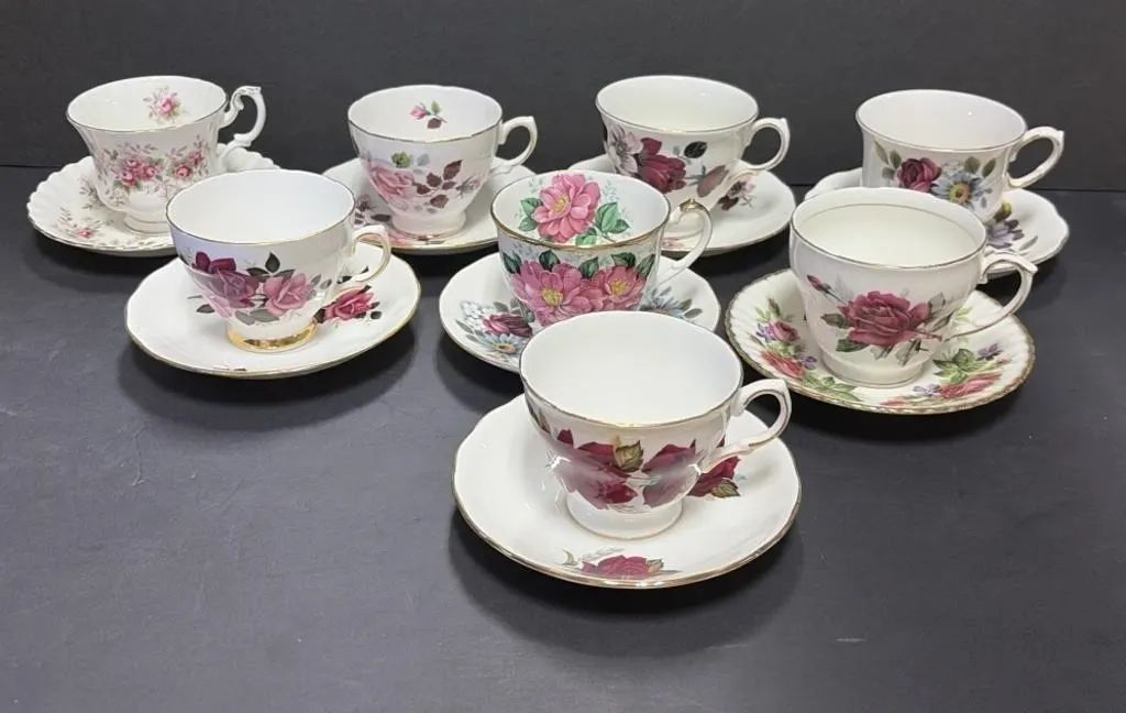 Tea Cups w/ Saucers