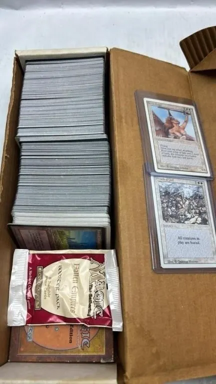 1990s Magic the Gathering Trading card box Lot