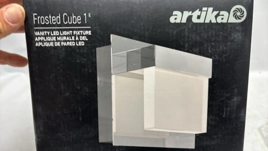 New Artika Frosted Cube 1 Vanity LED LIGHT