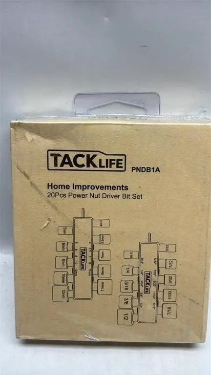 TackLife 20 Pieces Power Nut Driver Bit Set