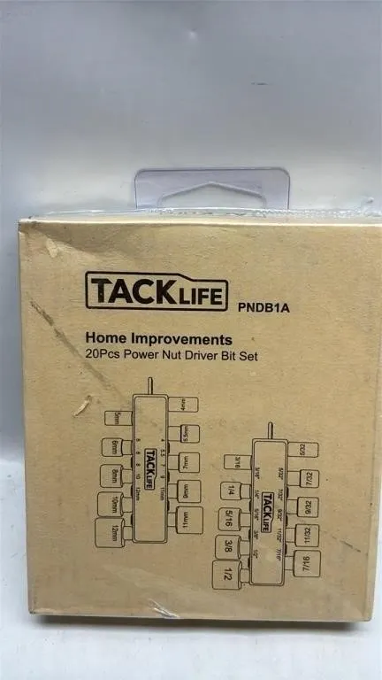 TackLife 20 Pieces Power Nut Driver Bit Set