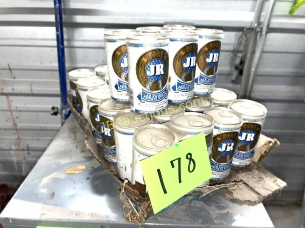 JR EWING CASE OF BEER IN ORIGINAL BOX - COLLECTOR