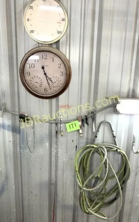 AIR HOSE, CLAMPS, CLOCK, THERMOMETER