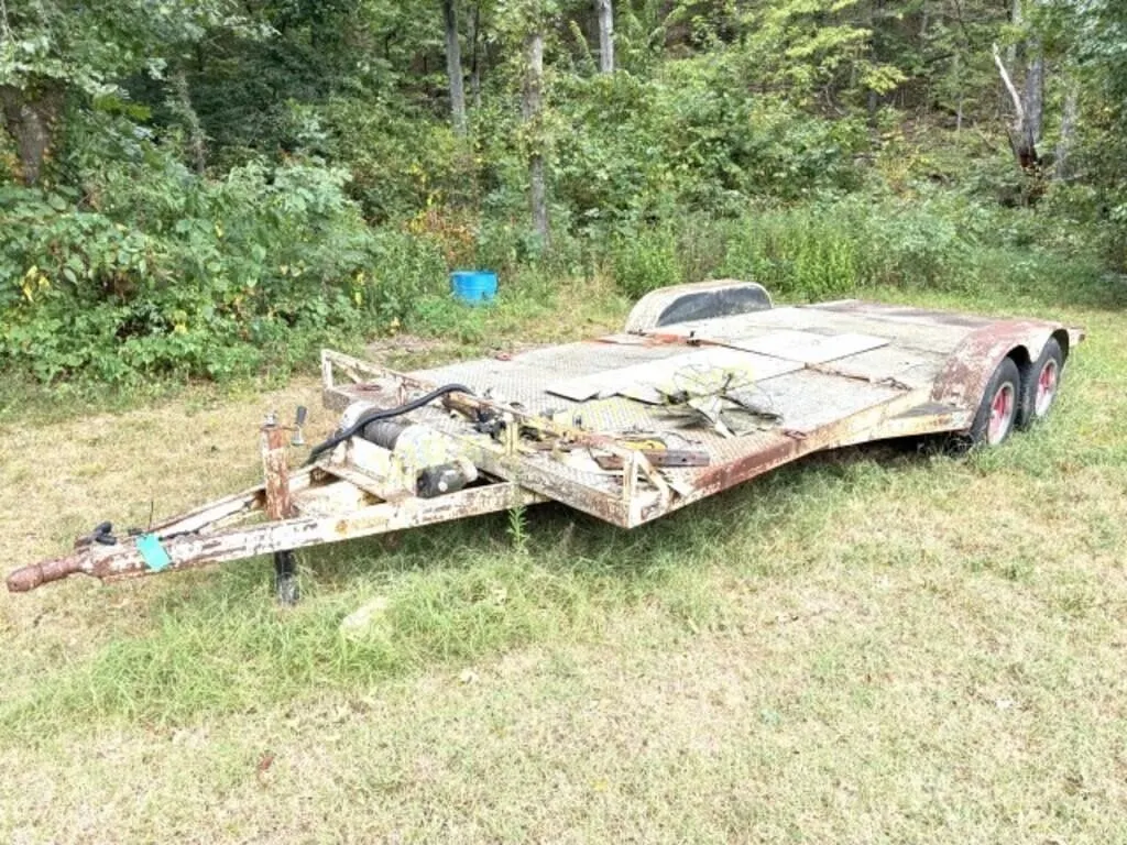 STEEL TRAILER 16' W WINCH -