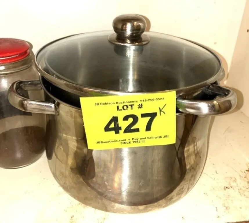 SUPERSTAR STAINLESS STEEL COOK POTS 1 LID