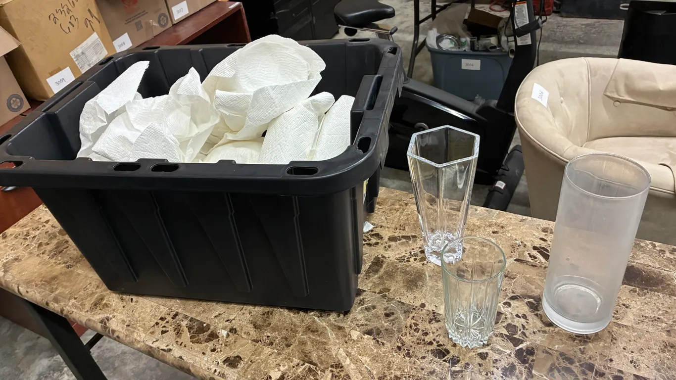 Glasses and Vase