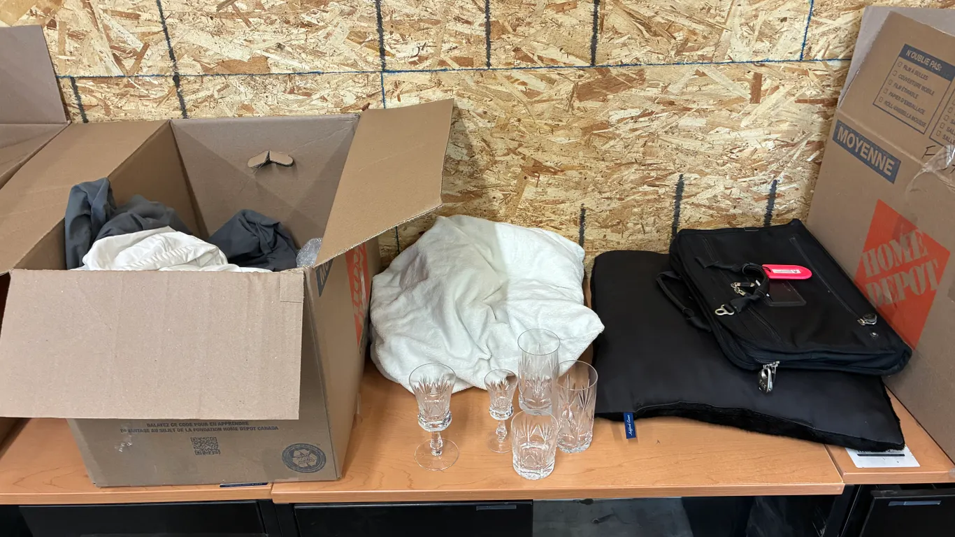 Bag, Glasses and Sheet