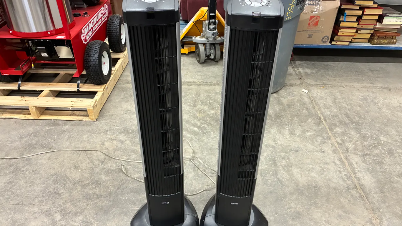 (2) Vertical Electric Fans