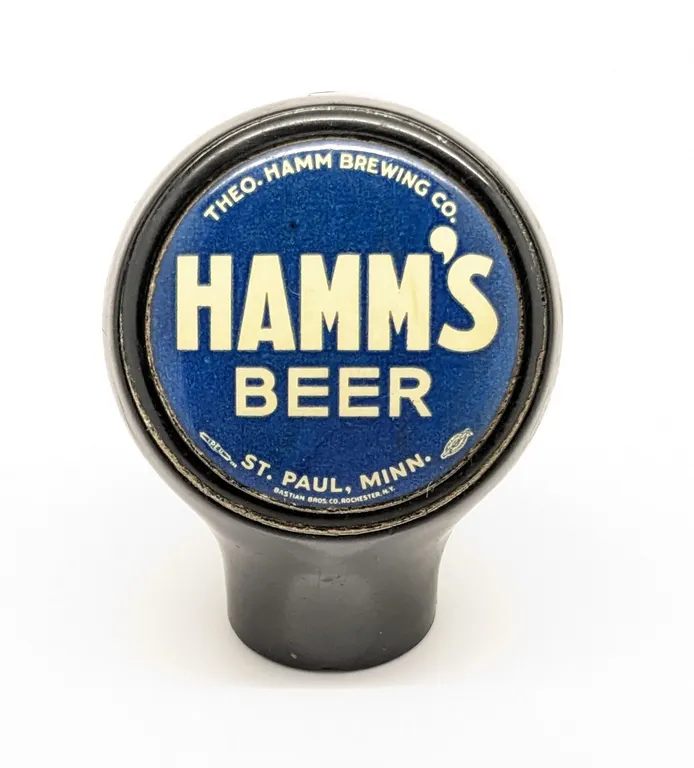 BALL TAP KNOB HANDLE HAMM'S BEER ST PAUL MINNESOTA (BASTIAN BROS)
