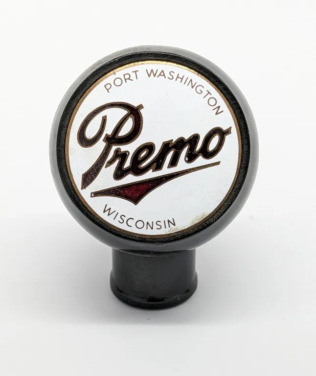 BALL TAP KNOB PREMO BEER PORT WASHINGTON WISCONSIN