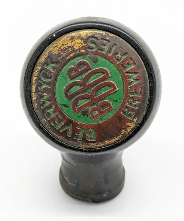 BALL TAP KNOB HANDLE BBBB BEVERWYCK BREWERIES (TRUE NAME)