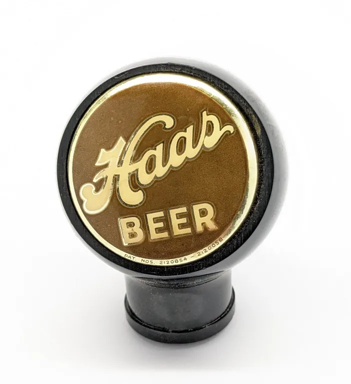 BALL TAP KNOB HANDLE HAAS BEER HANCOCK MICHIGAN