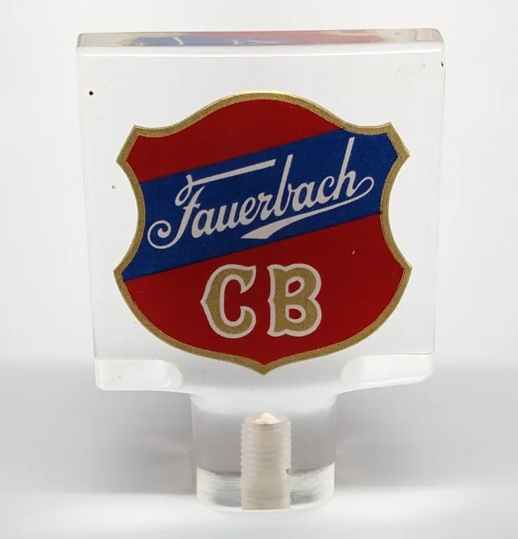 LUCITE TAP KNOB FAUERBACH CB BEER MADISON WISCONSIN