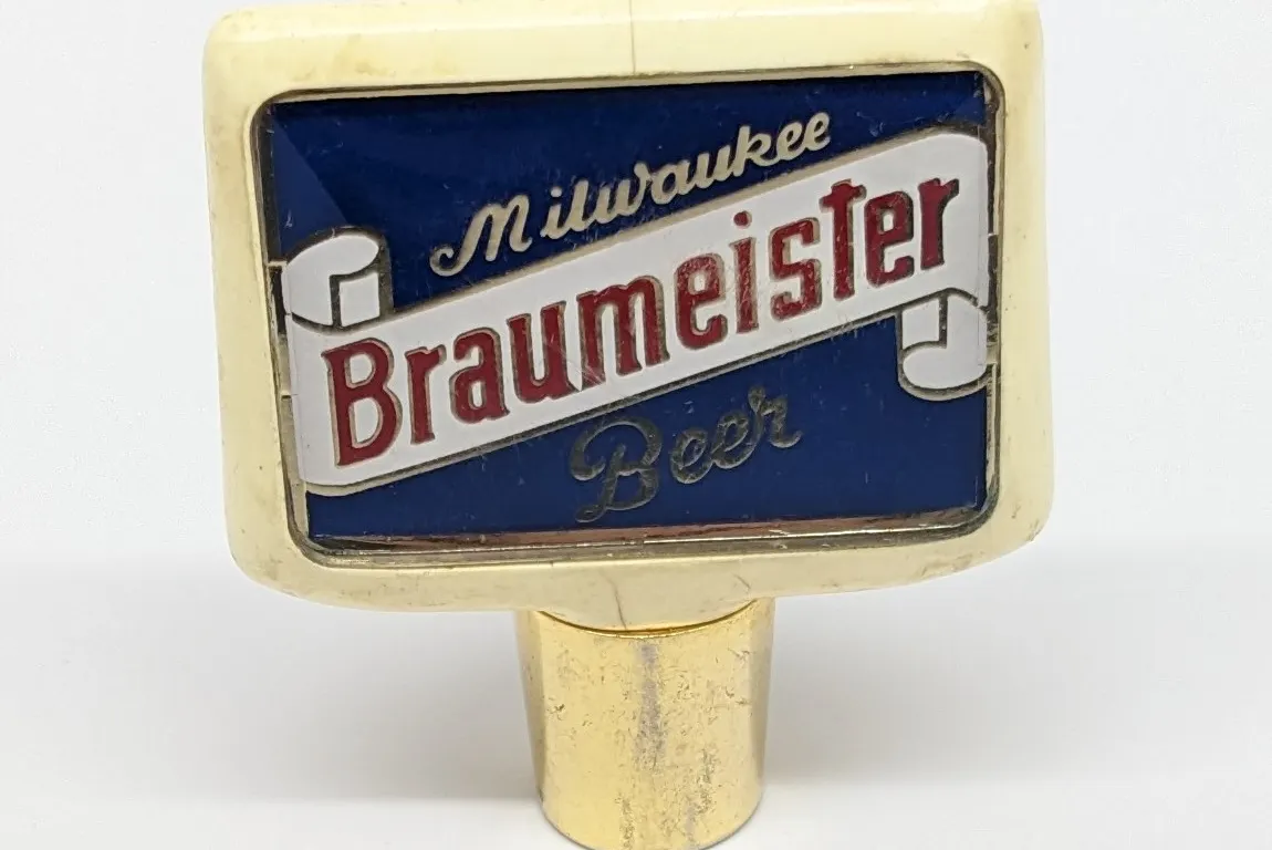 TAP KNOB HANDLE MILWAUKEE BRAUMEISTER BEER WISCONSIN