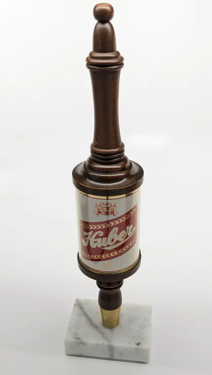 TAP KNOB HANDLE HUBER BEER MONROE WISCONSIN