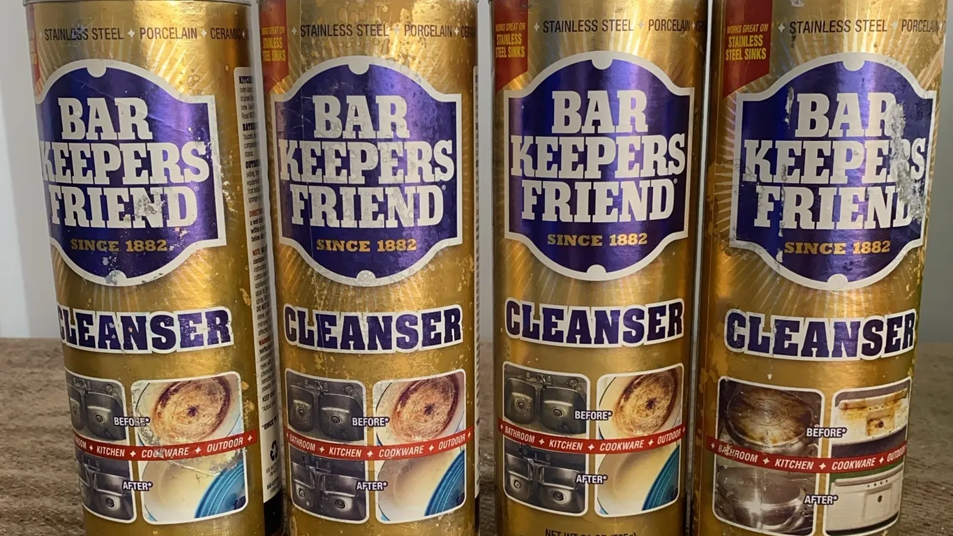 *NEW* 4 Bar Keeper's Friend Powder Cleaner, 21 OZ Each