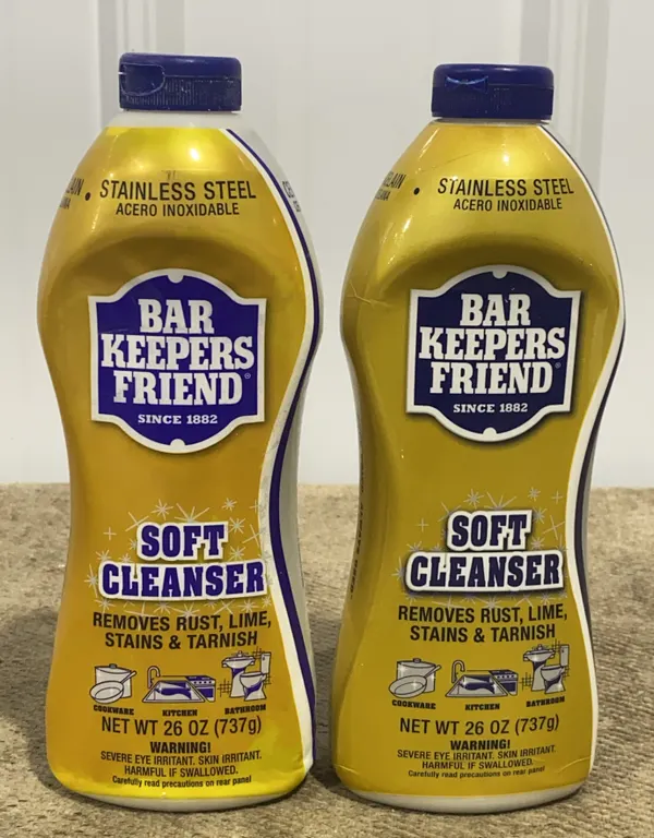 *NEW* 2 Bar Keeper's Friend Liquid Soft Cleaner Bottles, 26 OZ Each