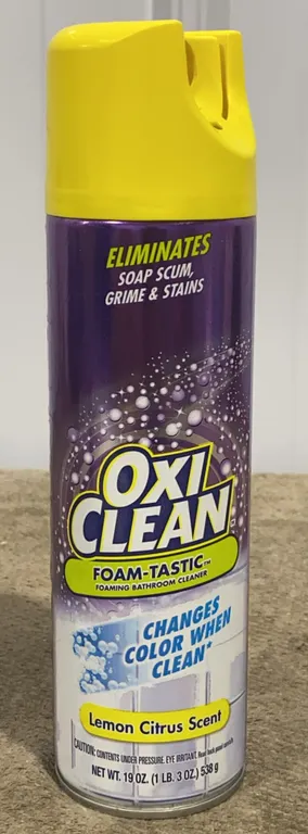 *NEW* OxiClean Fresh Scent Foam-Tastic Foaming Bathroom Cleaner, 19 OZ