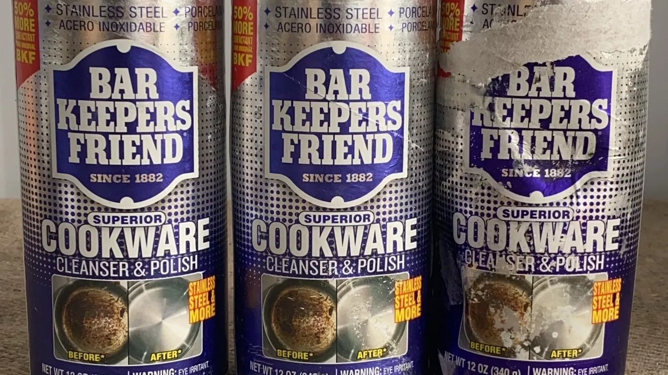 *NEW* 3 Bar Keepers Friend Superior Cookware Cleanser & Polish, 12 OZ Each