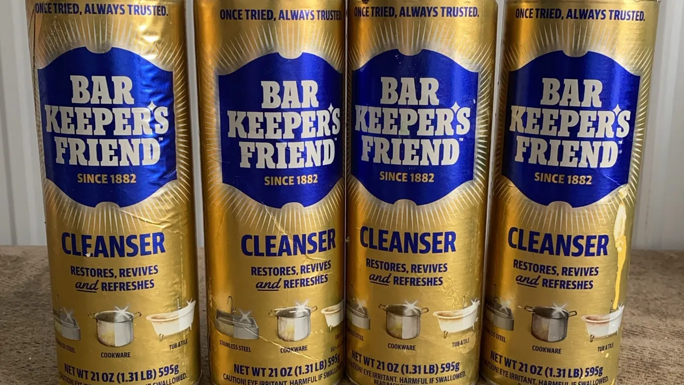 *NEW* 4 Bar Keeper's Friend Powder Cleaner, 21 OZ Each