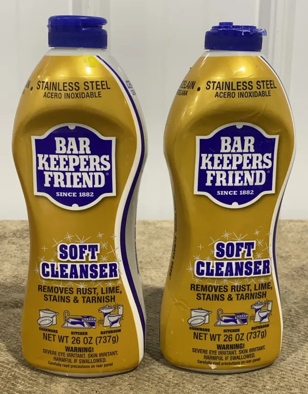 *NEW* 2 Bar Keeper's Friend Liquid Soft Cleaner Bottles, 26 OZ Each