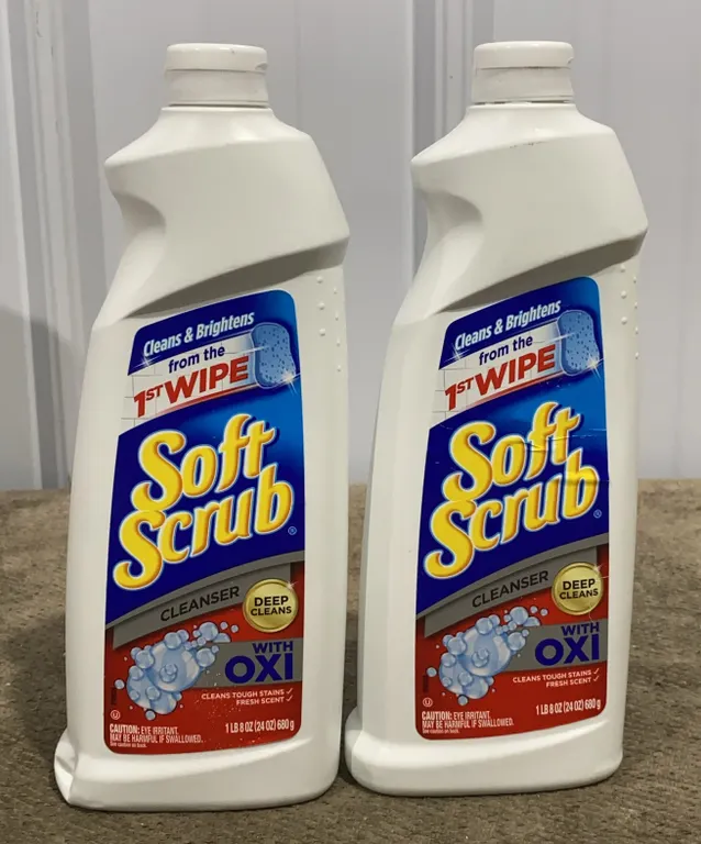 *NEW* 2 Soft Scrub Multi-Purpose Cleanser with OXI, 24 OZ Each