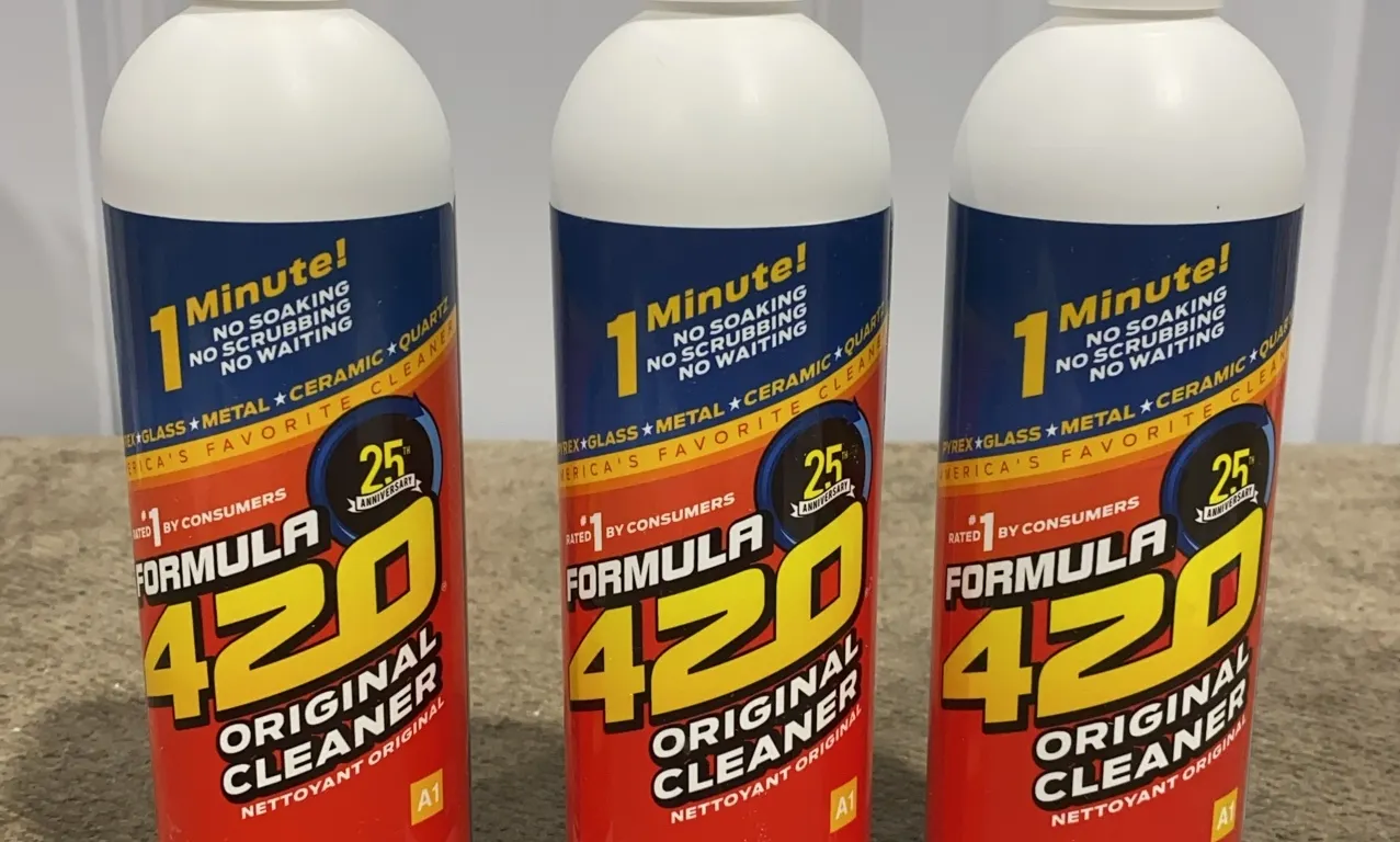 *NEW* 3 Formula 420 Original Cleaners for Glass/Pyrex/Metal/Ceramic/Quartz, 12 OZ Each