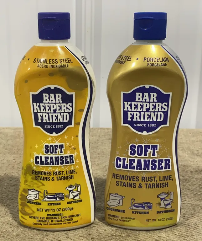 *NEW* 2 Bar Keeper's Friend Liquid Soft Cleaner Bottles, 26 OZ Each