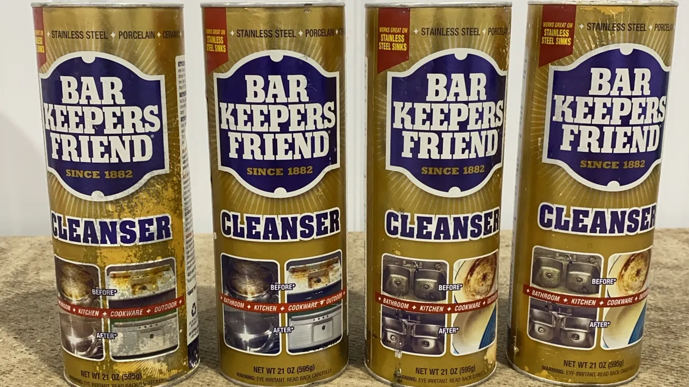 *NEW* 4 Bar Keeper's Friend Powder Cleaner, 21 OZ Each