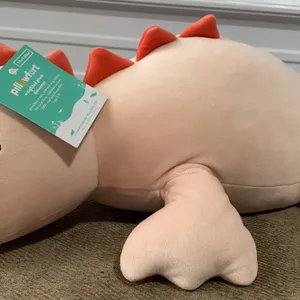 **NEW** Pillowfort Dinosaur Weighted Plush Kids' Throw Pillow - Pink