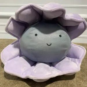 **APPEARS NEW** Pillowfort Clam with Pearl Weighted Plush Kids' Throw Pillow Light Purple